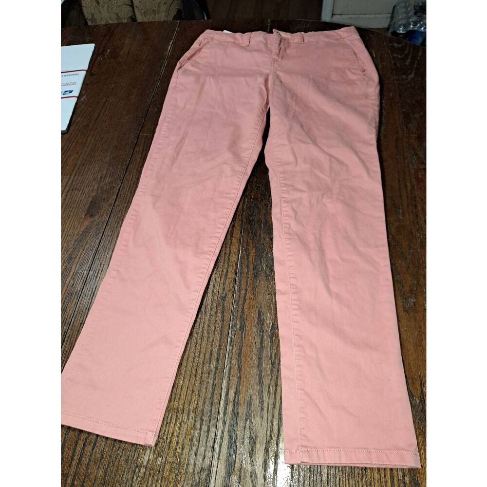 Missy Size 4 Bandolino Peach Felicia Mid Rise Pants with Pockets and Belt Loops